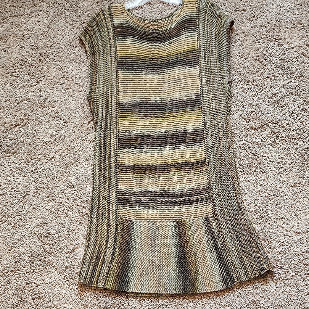 Striped Knit Tunic Dress